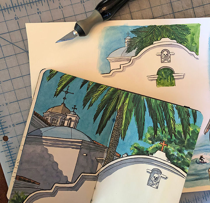 Illustrations and process behind "The Best Coast" book by Chandler O'Leary