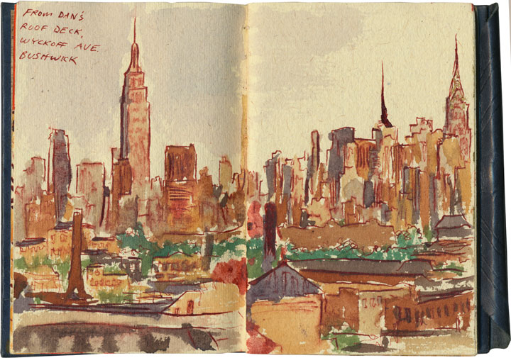 Manhattan sketch by Chandler O'Leary