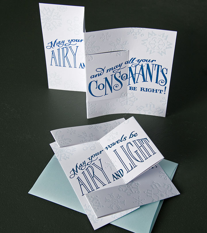 Igloo Letterpress pop-up holiday card illustrated and lettered by Chandler O'Leary