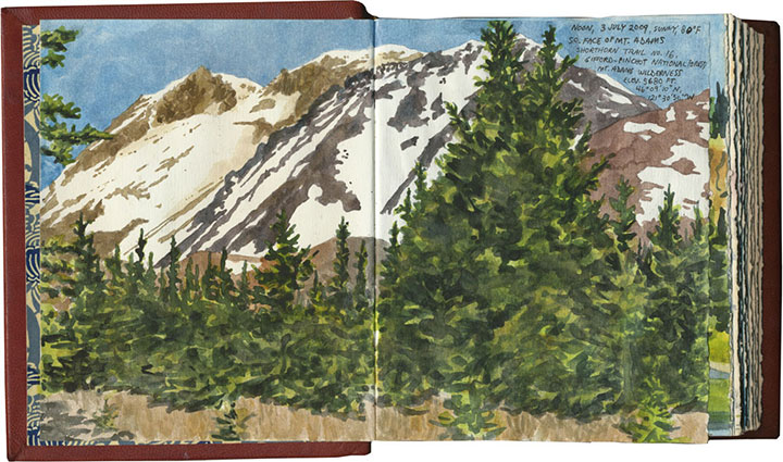 Mt. Adams sketch by Chandler O'Leary