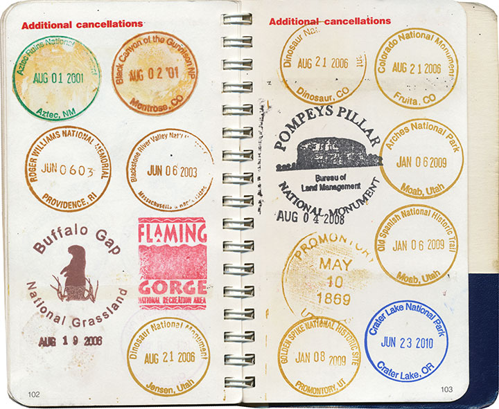 National Park Passport Cancellation Stamp Stickers- Custom Passport Stamps