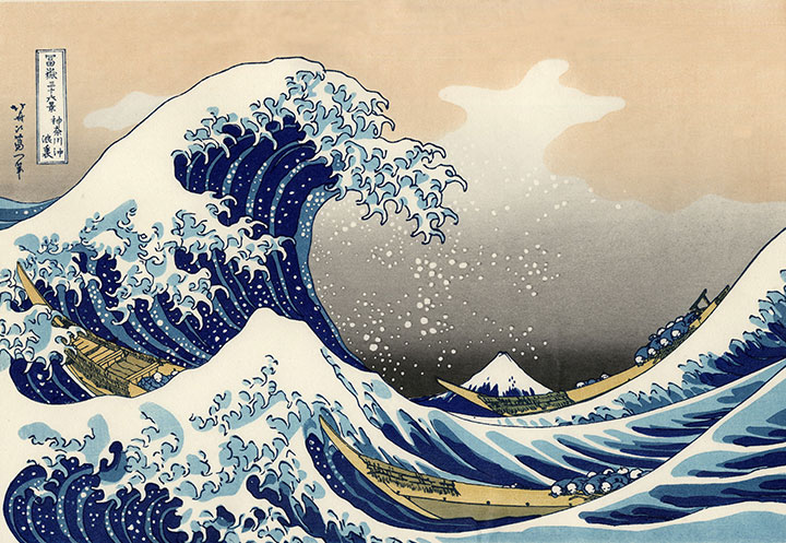 From Hokusai's "36 Views of Mt. Fuji"