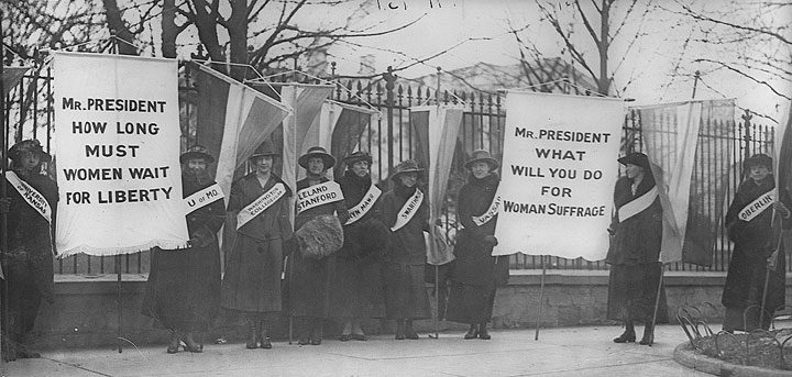 Women's suffrage picket line, c. 1912