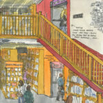 Powells Books sketch print
