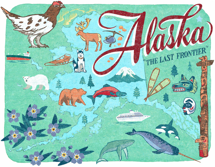 Alaska illustration by Chandler O'Leary