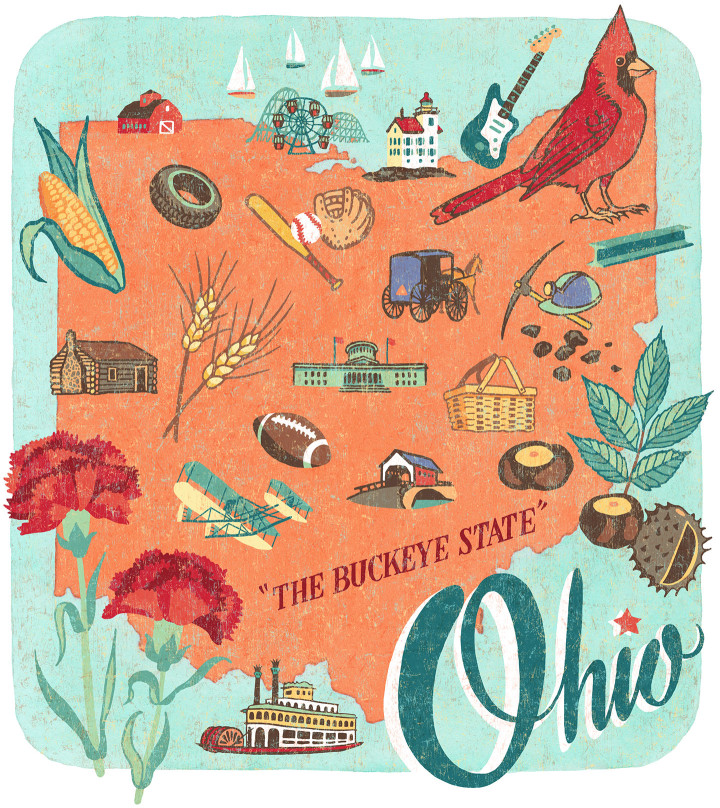 Ohio illustration by Chandler O'Leary