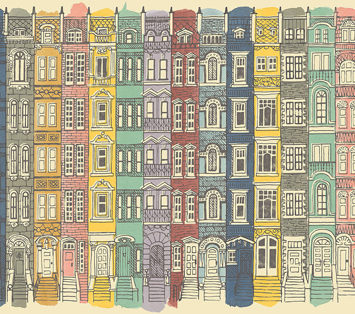 Brownstones pattern by Chandler O'Leary