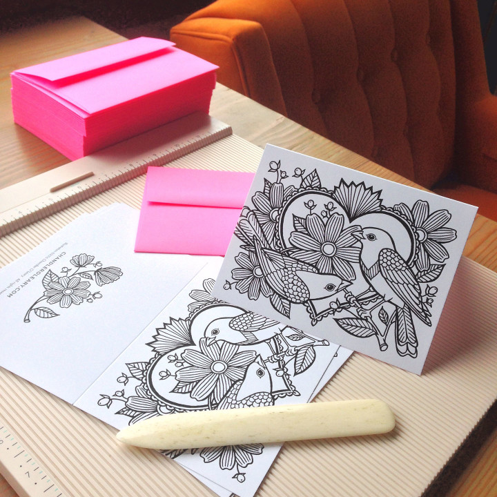 Coloring cards by Chandler O'Leary