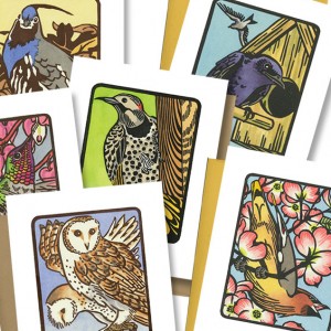 “Flock” bird cards