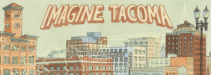 "Imagine Tacoma" illustration by Chandler O'Leary