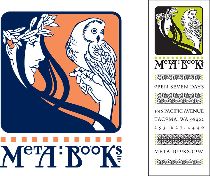 Meta Books logo and illustrations by Chandler O'Leary