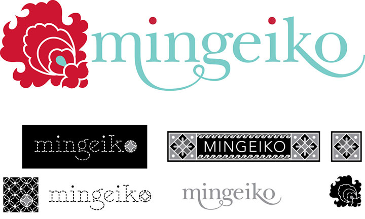 Mingeiko logo and process designs by Chandler O'Leary