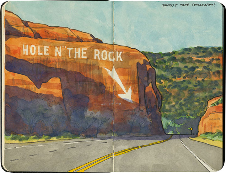 Hole n' the Rock sketch by Chandler O'Leary