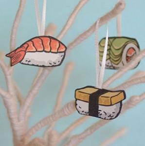 Sushi ornaments