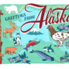 Alaska card from the 50 States series illustrated and hand-lettered by Chandler O'Leary