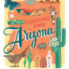 Arizona card from the 50 States series illustrated and hand-lettered by Chandler O'Leary