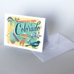 Colorado card from the 50 States series illustrated and hand-lettered by Chandler O'Leary