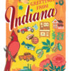 Indiana card from the 50 States series illustrated and hand-lettered by Chandler O'Leary