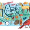 Kentucky card from the 50 States series illustrated and hand-lettered by Chandler O'Leary