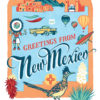 New Mexico card from the 50 States series illustrated and hand-lettered by Chandler O'Leary