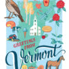 Vermont card from the 50 States series illustrated and hand-lettered by Chandler O'Leary