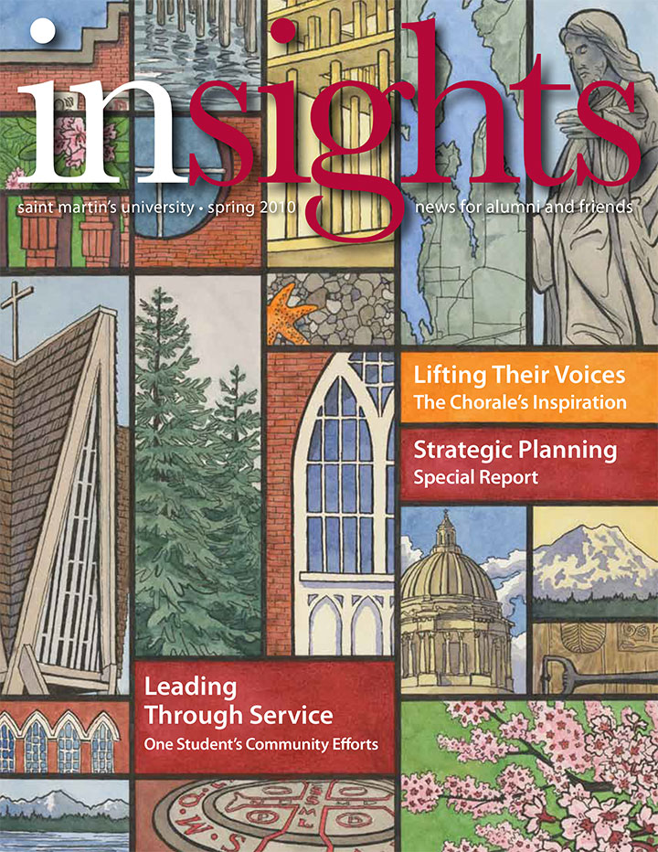 "Insights" magazine illustrated by Chandler O'Leary