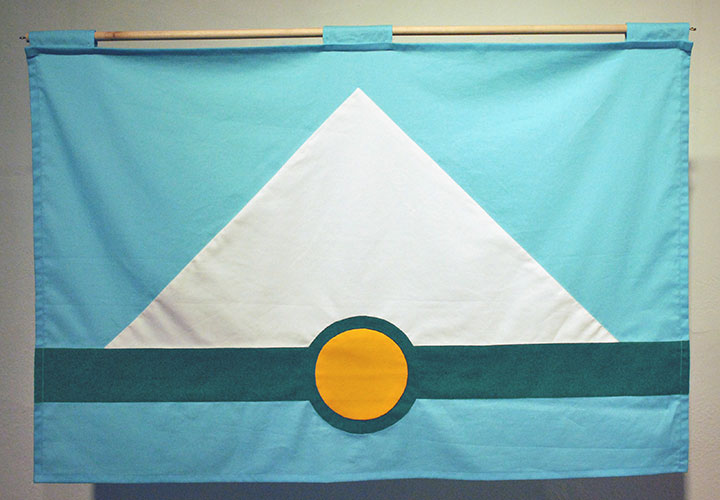 Mockup of proposed flag design for the city of Tacoma, WA, designed by Chandler O'Leary