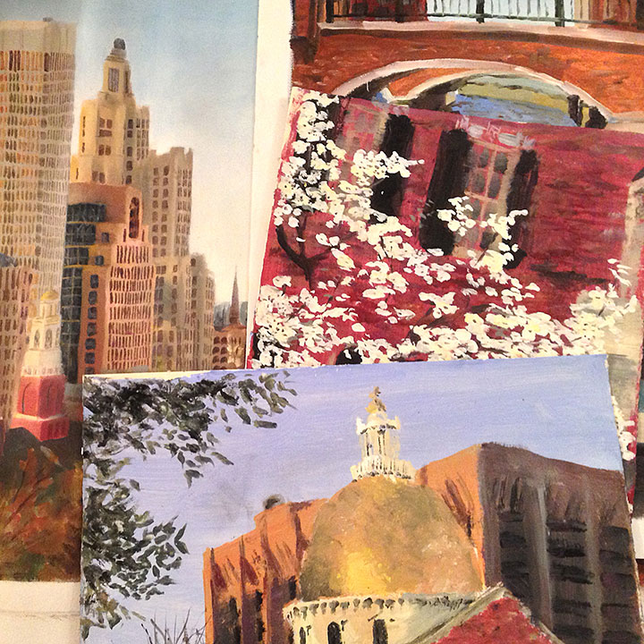 Providence and Boston paintings by Chandler O'Leary