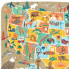 Detail of 50 States map illustration by Chandler O'Leary