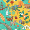 Detail of California illustration by Chandler O'Leary