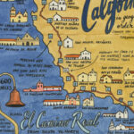 California Missions Map sketchbook print by Chandler O'Leary
