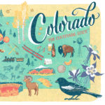 Detail of Colorado illustration by Chandler O'Leary