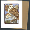 Barn Owl card by Chandler O'Leary