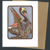 Brown Pelican card by Chandler O'Leary