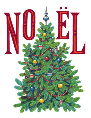 Noel holiday card by Chandler O'Leary