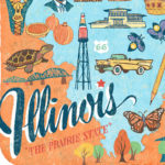 Detail of Illinois illustration by Chandler O'Leary