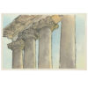 Forum Columns postcard illustrated by Chandler O'Leary