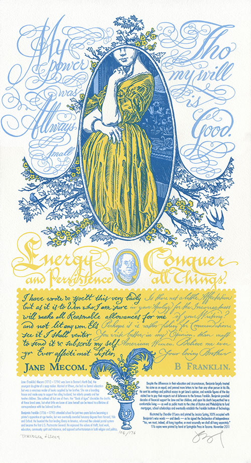 "Signed, Sealed, Soapbox" letterpress broadside by Chandler O'Leary and Jessica Spring