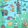 Detail of Maine illustration by Chandler O'Leary