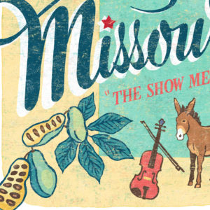 Detail of Missouri illustration by Chandler O'Leary