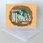 Mother's Day nest card illustrated and hand-lettered by Chandler O'Leary
