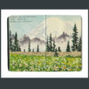 Mount Rainier sketchbook print by Chandler O'Leary