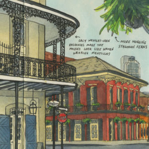 New Orleans sketchbook print by Chandler O'Leary