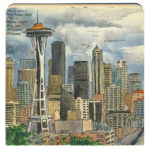 Seattle sketchbook print by Chandler O'Leary