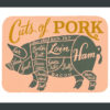 Farm to Table - Cuts of Pork print by Chandler O'Leary