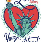 Constituent's Valentine illustrated and hand-lettered by Chandler O'Leary