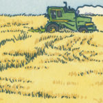 Mt. Rainier letterpress print by Chandler O'Leary