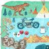 Detail of South Dakota illustration by Chandler O'Leary