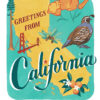 California card from the 50 States series illustrated and hand-lettered by Chandler O'Leary