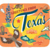 Texas card from the 50 States series illustrated and hand-lettered by Chandler O'Leary
